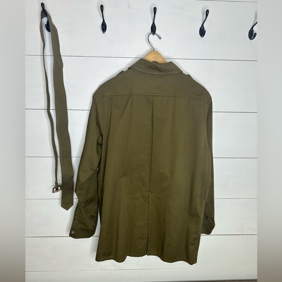 Vintage Woolrich Olive Military Field Jacket 46 100% Cotton Gorpcore Hunting - Picture 6 of 8